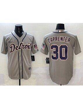 Mens Youths Optional For Kerry Carpenter Gray Stitched Jersey